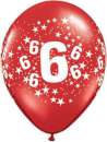 Number 6 Party Balloons